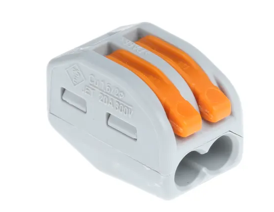 758-1650 Wago 222-412 2-Way Non-Fused Terminal Block 32A, 28 12 A