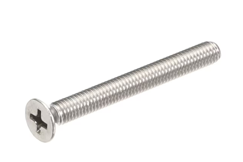 SC-29387 Alto Shaam Screw 10-32 x 1-3/4" Flat PHH SST – Stainless steel flat head Phillips screw designed for Alto Shaam equipment, precision-engineered replacement part available from Foodservice Spares