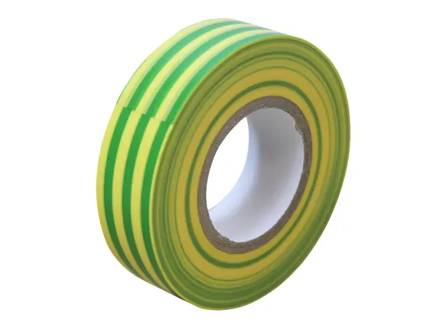 FESU1667 Yellow and Green PVC Electrical Insulation Tape 19mm x 20m