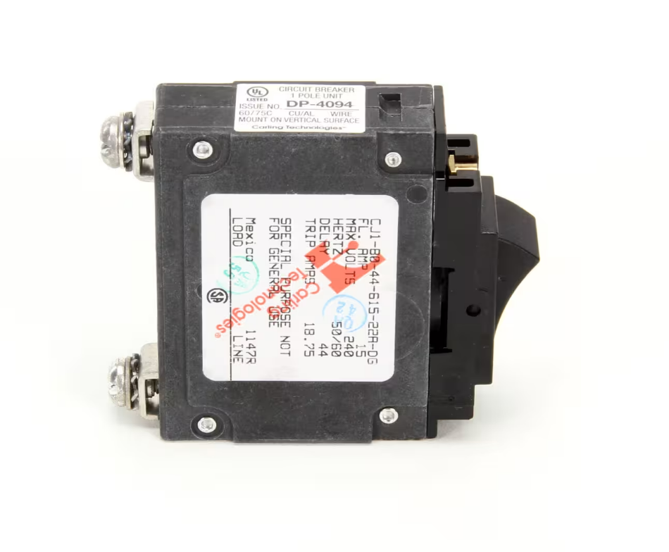 Alto Shaam SW-33342 circuit breaker switch assembly OEM replacement electrical part for Alto Shaam ovens.