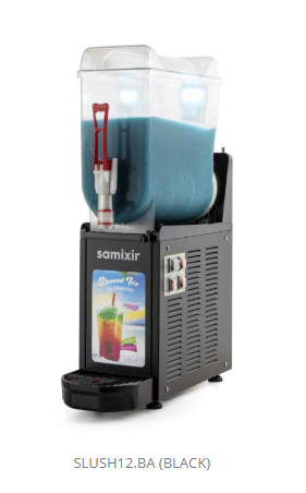 SLUSH12.BA-SAM SAMIXIR 12 L SLUSH MONO ALLURE COLD AND FROSTY BEVERAGE DISPENSER BLACK