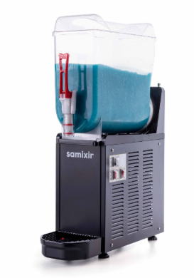 SLUSH12.BL-SAM SAMIXIR 12 L SLUSH MONO LIGHT COLD AND FROSTY BEVERAGE DISPENSER BLACK