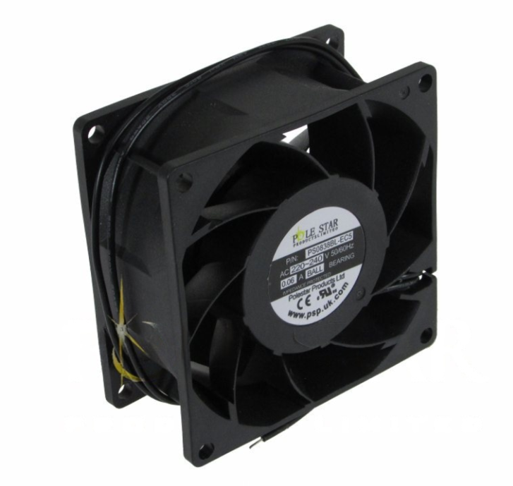 PS0838BL-EC5 POLESTAR FAN MOTOR 80 x 80 x 38 220v 3.7w W/ Leads -